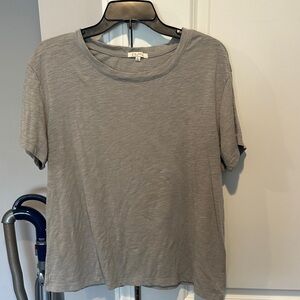 Z Supply Short Sleeve Slub Tee in Gray
